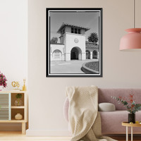 Southern Pacific Railroad Station, Burlingame Avenue & California Drive, Burlingame, San Mateo County, CA - 6, Antique Poster