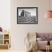 Historic Framed Print, James Johnston House, Higgins Road, Half Moon Bay, San Mateo County, CA,  17-7/8" x 21-7/8"