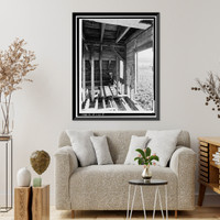 Historic Framed Print, James Johnston House, Higgins Road, Half Moon Bay, San Mateo County, CA - 8,  17-7/8" x 21-7/8"