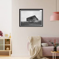 Historic Framed Print, James Johnston House, Higgins Road, Half Moon Bay, San Mateo County, CA - 12,  17-7/8" x 21-7/8"