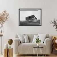 Historic Framed Print, James Johnston House, Higgins Road, Half Moon Bay, San Mateo County, CA - 12,  17-7/8" x 21-7/8"