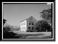 Historic Framed Print, William Johnston House, 306 Higgins Road, Half Moon Bay, San Mateo County, CA,  17-7/8" x 21-7/8"