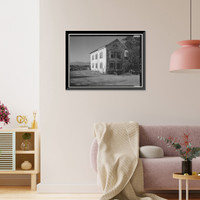 Historic Framed Print, William Johnston House, 306 Higgins Road, Half Moon Bay, San Mateo County, CA - 2,  17-7/8" x 21-7/8"