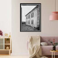 Historic Framed Print, William Johnston House, 306 Higgins Road, Half Moon Bay, San Mateo County, CA - 3,  17-7/8" x 21-7/8"