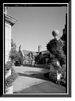 Historic Framed Print, Clark House, Hillsborough, San Mateo County, CA,  17-7/8" x 21-7/8"