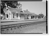 San Francisco & San Jose Railroad Station, 1100 Merrill Street, Menlo Park, San Mateo County, CA - 2, Vintage Poster