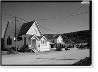 Historic Framed Print, 108-114 San Gregorio Street (Buildings), Pescadero, San Mateo County, CA,  17-7/8" x 21-7/8"