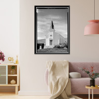 St. Anthony's Roman Catholic Church, North Street, Pescadero, San Mateo County, CA, Antique Print