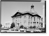 San Mateo County Courthouse, Middlefield, Hamilton, Broadway & Marshall Streets, Redwood City, San Mateo County, CA, Antique Poster