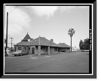 Southern Pacific Depot, 559 El Camino Real, San Carlos, San Mateo County, CA - 5, Historic Print