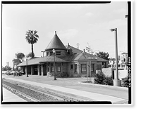 Southern Pacific Depot, 559 El Camino Real, San Carlos, San Mateo County, CA - 33, Antique Poster
