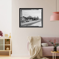 Southern Pacific Depot, 559 El Camino Real, San Carlos, San Mateo County, CA - 39, Historic Print