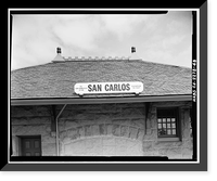 Southern Pacific Depot, 559 El Camino Real, San Carlos, San Mateo County, CA - 48 Classic, Vintage Print