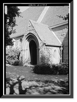Historic Framed Print, St. Matthew's Episcopal Church, El Camino Real & Baldwin Street, San Mateo, San Mateo County, CA,  17-7/8" x 21-7/8"