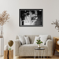 Historic Framed Print, St. Matthew's Episcopal Church, El Camino Real & Baldwin Street, San Mateo, San Mateo County, CA - 11,  17-7/8" x 21-7/8"