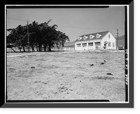 Historic Framed Print, Point Arguello Coast Guard Rescue Station, Lompoc vicinity, Santa Barbara County, CA - 30,  17-7/8" x 21-7/8"