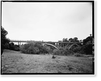 San Roque Canyon Bridge, State Highway 192, Santa Barbara, Santa Barbara County, CA - 7 Classic, Historic Reproduction