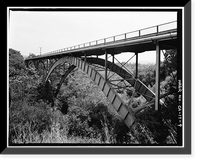 San Roque Canyon Bridge, State Highway 192, Santa Barbara, Santa Barbara County, CA - 9, Antique Print