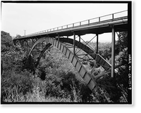 San Roque Canyon Bridge, State Highway 192, Santa Barbara, Santa Barbara County, CA - 9, Antique Print