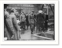 Historic Framed Print, King Geo. inspecting American ship at Liverpool,  17-7/8" x 21-7/8"