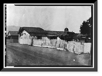 Historic Framed Print, El Cuartel, 122 East Canon Perdido Street, Santa Barbara, Santa Barbara County, CA - 5,  17-7/8" x 21-7/8"