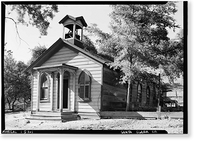 Guadalupe Mine, Church & Schoolhouse, Guadalupe Mine, New Almaden, Santa Clara County, CA Classic, Antique Poster