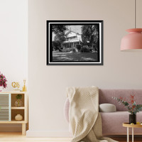 Historic Framed Print, Stevens Ranch Complex, State Route 101, Coyote vicinity, Santa Clara County, CA - 2,  17-7/8" x 21-7/8"