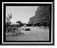 Historic Framed Print, Stevens Ranch Complex, State Route 101, Coyote vicinity, Santa Clara County, CA - 5,  17-7/8" x 21-7/8"
