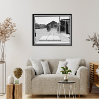 Historic Framed Print, Stevens Ranch Complex, State Route 101, Coyote vicinity, Santa Clara County, CA - 9,  17-7/8" x 21-7/8"