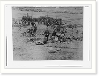 Historic Framed Print, British field kitchen,  17-7/8" x 21-7/8"
