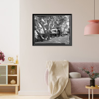 Historic Framed Print, Yung See San Fong (House), 16660 Cypress Way, Los Gatos, Santa Clara County, CA,  17-7/8" x 21-7/8"