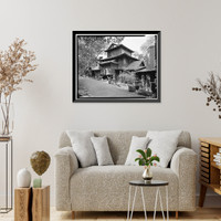 Historic Framed Print, Yung See San Fong (House), 16660 Cypress Way, Los Gatos, Santa Clara County, CA - 2,  17-7/8" x 21-7/8"