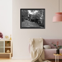 Historic Framed Print, Yung See San Fong (House), 16660 Cypress Way, Los Gatos, Santa Clara County, CA - 3,  17-7/8" x 21-7/8"