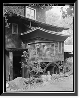 Historic Framed Print, Yung See San Fong (House), 16660 Cypress Way, Los Gatos, Santa Clara County, CA - 4,  17-7/8" x 21-7/8"