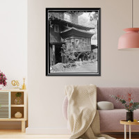 Historic Framed Print, Yung See San Fong (House), 16660 Cypress Way, Los Gatos, Santa Clara County, CA - 4,  17-7/8" x 21-7/8"