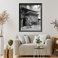 Historic Framed Print, Yung See San Fong (House), 16660 Cypress Way, Los Gatos, Santa Clara County, CA - 4,  17-7/8" x 21-7/8"