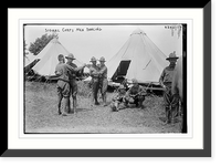 Historic Framed Print, Signal Corps, Men dancing,  17-7/8" x 21-7/8" Historic Framed Print, Signal Corps, Men dancing,  17-7/8" x 21-7/8"