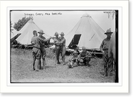 Historic Framed Print, Signal Corps, Men dancing,  17-7/8" x 21-7/8" Historic Framed Print, Signal Corps, Men dancing,  17-7/8" x 21-7/8"