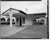 Violet Ray Gasoline Station, 799 Alma Street, Palo Alto, Santa Clara County, CA - 3 Classic, Vintage Print