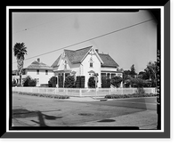 Historic Framed Print, Andrew Landrum House, 1217 Santa Clara Street, Santa Clara, Santa Clara County, CA - 3,  17-7/8" x 21-7/8"