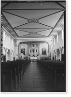 Mission Santa Clara de Asis, Franklin & Grant Streets, Santa Clara, Santa Clara County, CA - 5, Antique Print