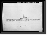 Mission Santa Clara de Asis, Franklin & Grant Streets, Santa Clara, Santa Clara County, CA - 8, Vintage Print