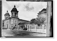 Mission Santa Clara de Asis, Franklin & Grant Streets, Santa Clara, Santa Clara County, CA - 17, Vintage Print