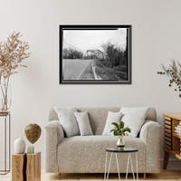 Pacheco Creek Bridge, San Felipe Road, spanning Pacheco Creek, San Felipe vicinity, Santa Clara County, CA - 2, Historic Print