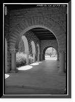 Stanford University Quadrangle, Stanford University Campus, Stanford, Santa Clara County, CA - 12, Vintage Print