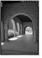 Stanford University Quadrangle, Stanford University Campus, Stanford, Santa Clara County, CA - 12, Vintage Print