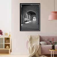 Stanford University Quadrangle, Stanford University Campus, Stanford, Santa Clara County, CA - 12, Vintage Print