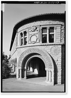 Historic Framed Print, Stanford University Quadrangle, Stanford University Campus, Stanford, Santa Clara County, CA - 17,  17-7/8" x 21-7/8"