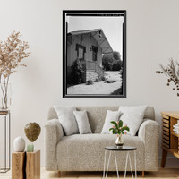 Historic Framed Print, Escondite Cottage, Escondido Road, Stanford, Santa Clara County, CA - 4,  17-7/8" x 21-7/8"