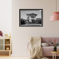 Historic Framed Print, Frenchman's Library, 860 Escondido Road, Stanford, Santa Clara County, CA - 2,  17-7/8" x 21-7/8"